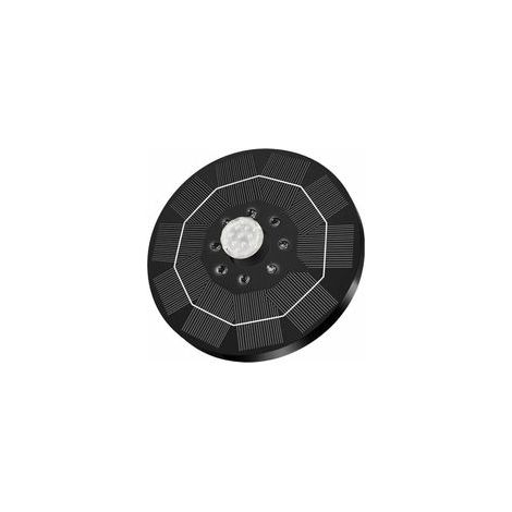 Pompe de fontaine solaire submersible 3 W avec lumière LED, pour bassin, piscine, rocaille – DELKEVIC (1/5)