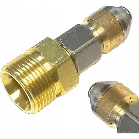 Ugello rotante per pulizia tubi M22 350 bar in acciaio inox e ottone