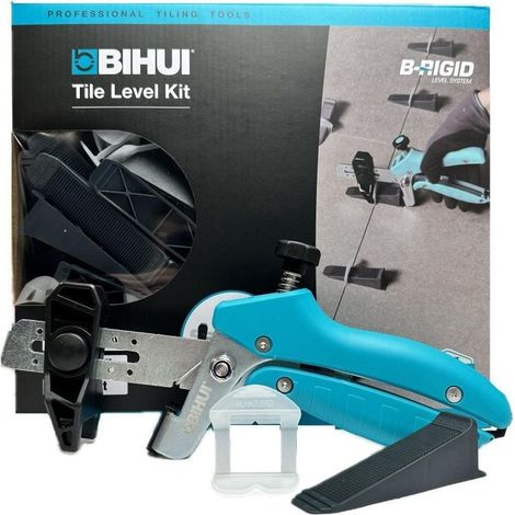 Kit starter de croisillons autonivelants à cales (bases, cales et pince) 1,5mm B-RIGID BIHUI