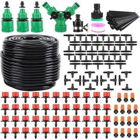 Kit d'irrigation goutte-à-goutte automatique DIY - Tube vierge 1/4 pouce, compatible raccords standard, flexible et modulable, pour arrosage personnalisé. (1/4)