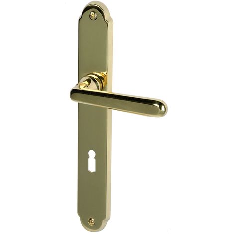bloque-porte pour chambre poignée de porte en laiton poli poignée de porte acier inoxydable, 32330013