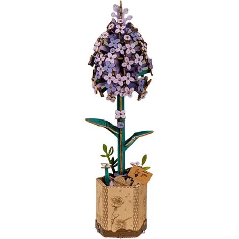 Ensemble de mini bouquets de fleurs artificielles, bloc cadeau, bloc de bouquet à faire soi-même (violet)-AquaForge (1/2)