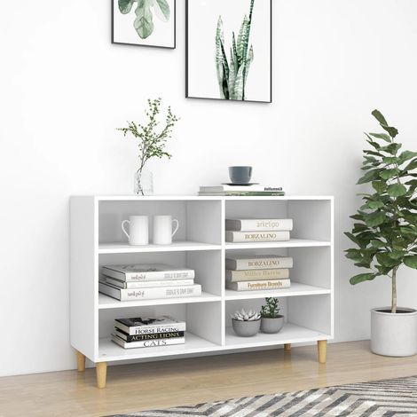 Buffet,Bahut, Meuble de Rangement pour Salon, Salle à Manger Blanc 103,5x35x70 cm Aggloméré FBV86106 (1/5)