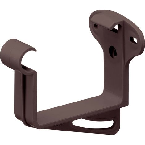 Support de gouttière en PVC-U 68mm – Fixation caisson résistante aux intempéries – Montage facile – Made in Germany – Marron foncé