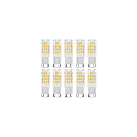 Pack de 10 Ampoule LED G9 5W, Equivalent 40W , Blanc Chaud 3000k, 220-240V, 360° angle de faisceau (1/5)