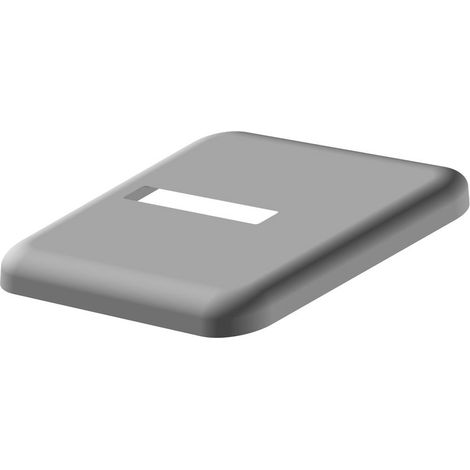 Kermi Abdeckblende für Standkonsolenfuß, Fertigbodenmontage, weiß, 60x10 mm, ZB03740001