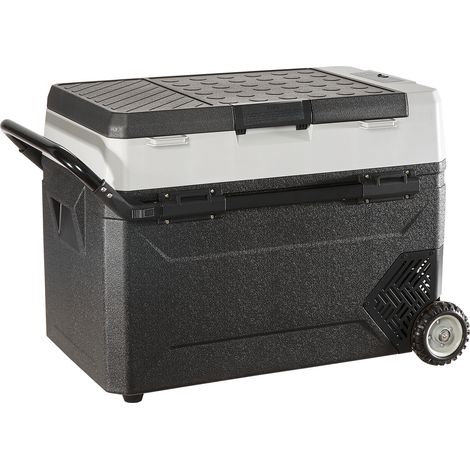 Mophorn Frigo Portatile per Auto, 53 Litri Frigorifero Compressore Congelatore Elettrico CC e CA per Campeggio con Manico Telescopico e Ruote 0,6kW.h da -20°C a 10°C Regolabile per Auto Camion Barca (1/5)