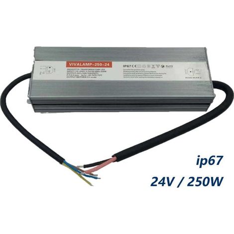 Trasformatore led 250w Alimentatore Led 24v DC Per Striscia e Lampadine Driver 220V