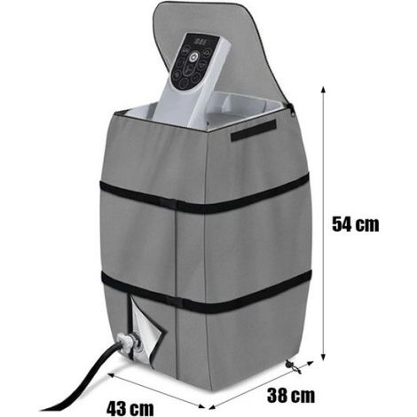1 Housse de protection, étanche, fermeture éclair, pour pompe de spa, extérieur (1/5)