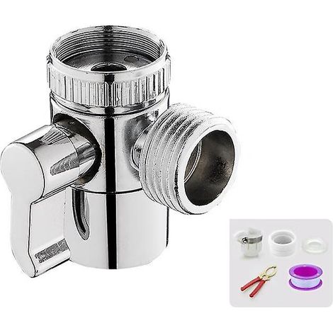 3-Wege-Duschumstellventil mit M20-Adapter für Küchen- oder Badezimmerarmatur (1/5)