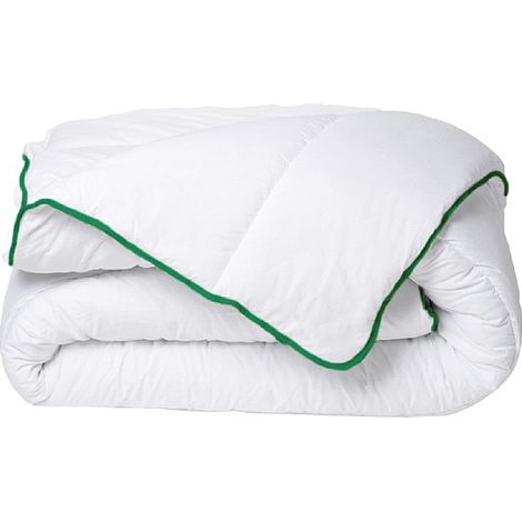 Piumino mediamente caldo antiacaro naturale Microfibra 220x240 cm 300 g/m² Sbieco Verde - AZYLIA II di DREAMEA