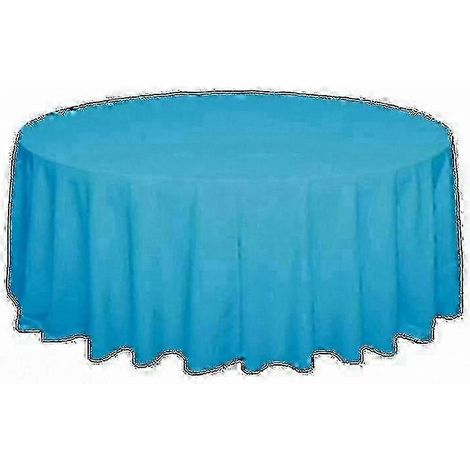 Nappe ronde unie pour mariage, nappe en polyester résistant (1/5)