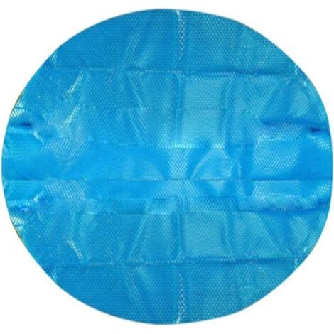 Bâche Solaire pour Piscine Ronde, Couverture de Protection Gonflable 33m pour Piscine Hors Terre