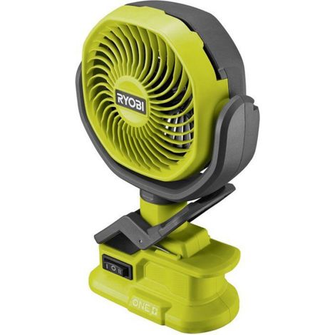 Ventilateur Portable 18 V - Tête Orientable Haut/Bas Droite/Gauche - 2 Vitesses 2500/3400 Tr/Min - Diamètre 11 Cm - Sans Batterie Ni Chargeur (1/5)