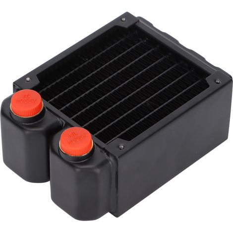 Radiateur en cuivre TSRP‑H80 à ailettes en cuivre, refroidissement par eau, radiateur double couche en cuivre de 45 mm (1/5)