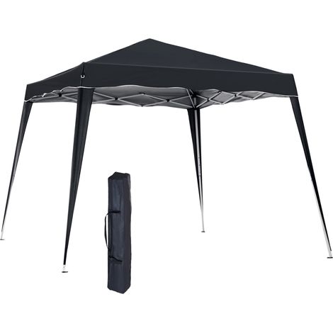 Pop-Up Tent, 3Lx3Wx2.4H m-Black