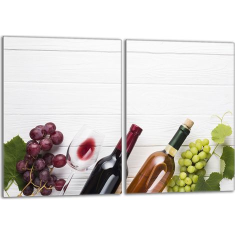 Glasschutzplatte für den Herd 2x40x52 Wein (1/5)