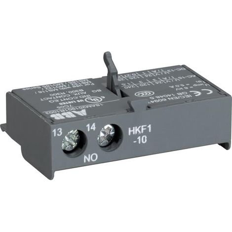 Contacteur auxiliaire frontal 1NO pour disjoncteur MS/MO1XX 1SAM201901R1003 ABB H450264