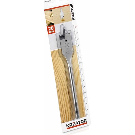 Mèche à Bois Plate Longueur 152 Mm Diamètre 20 Mm - Kreator