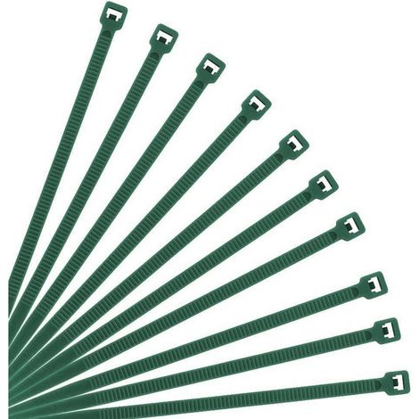 Kabelbinder 25,4 cm (10 Zoll) Dunkelgrün, 500 Stück, 18 kg Zugfestigkeit (1/4)