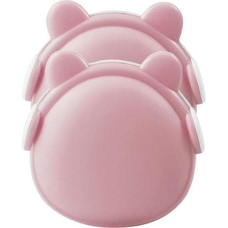 Lampe de Nuit Murale LED à Capteur Intelligent Télécommande, 2 Pièces, Lumière Douce Rose en Abs, Veilleuse Décorative pour Chambre et Toilettes, Protection des Yeux (1/5)