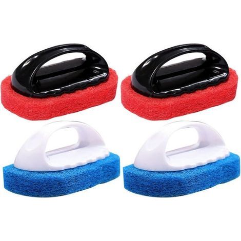 Set mit 4 Reinigungsbürsten für Küche und Bad, Reinigungsbürste, Waschbürste, Scheuerbürsten für Badewanne (1/5)