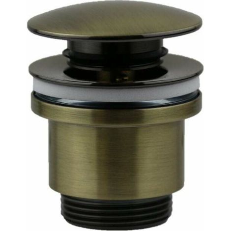 Piletta click-clack tonda standard in bronzo spazzolato Damast 18216 Bronzo