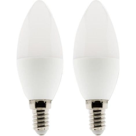 Ampoule Led Flamme - E14 - 5 W - 360 Lm - 2700 K - Blanc Chaud - Lot De 2 (1/2)