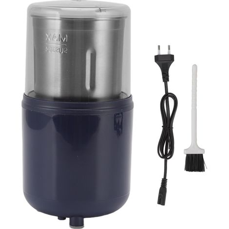 Moulin à Café Électrique 200W en Acier Inoxydable, Broyeur à Grains avec Poussoir Amovible pour Cuisine Maison Bureau, Prise UE 250V (1/5)