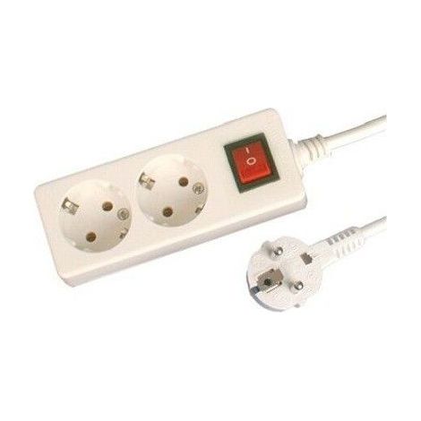 Spine a base multipla 2 con interruttore serie MEGA 1,5 metri di cavo GSC 0800792
