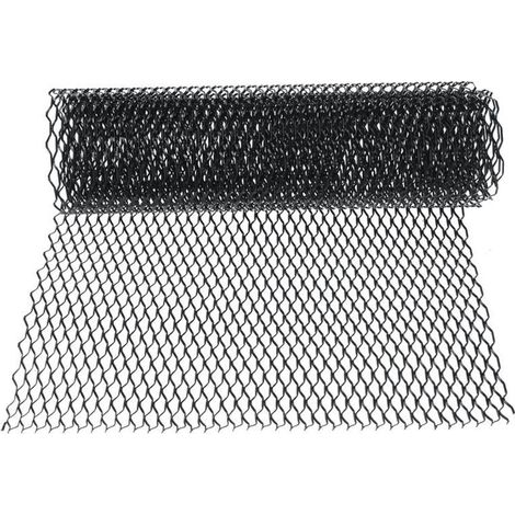 120X40cm Aluminium Voiture Pare-chocs Corps Grille Grill Mesh Net Vent 12x7mm (Noir 120x40cm) (1/5)
