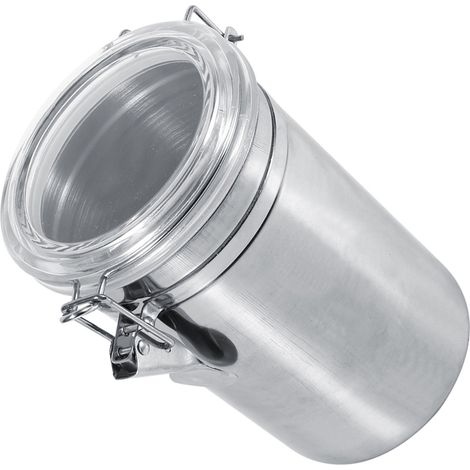 Boîte de rangement alimentaire en inox pour cuisine, pot étanche pour sucre thé café grains XL (1/5)