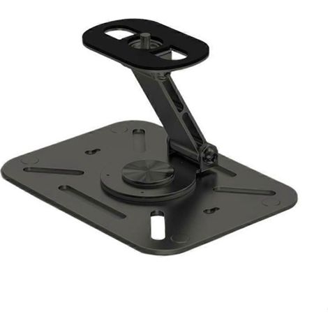 Tisch-Projektorhalterung, Wand- und Deckenmontage mit 1/4"-Gewinde, höhenverstellbar, klappbar, 360°-Drehung, schwarz (1/5)