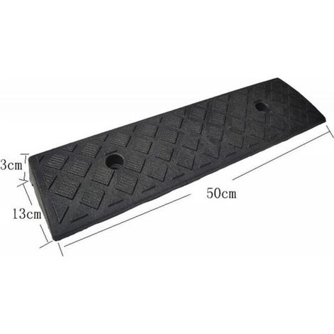 Rampe de seuil auto portable anti-dérapante - Pour voiture, remorque, moto, vélo - Léger et durable (1/5)