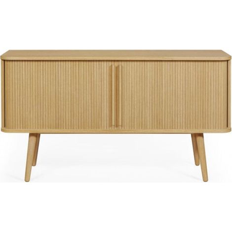 Buffet 2 Portes en Bois Massif "Rove" 138cm Chêne (1/5)