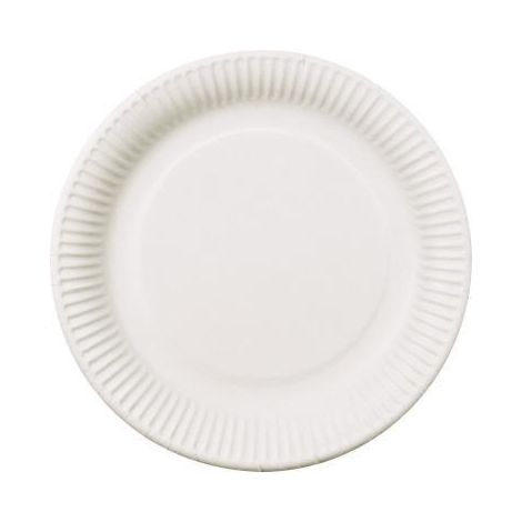 PAPSTAR Teller pure 11185 23cm rund Pappe weiß 100 St./Pack. (1/4)