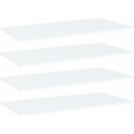 vidaXL Panneaux de bibliothèque 4 pcs blanc bois d’ingénierie (1/5)