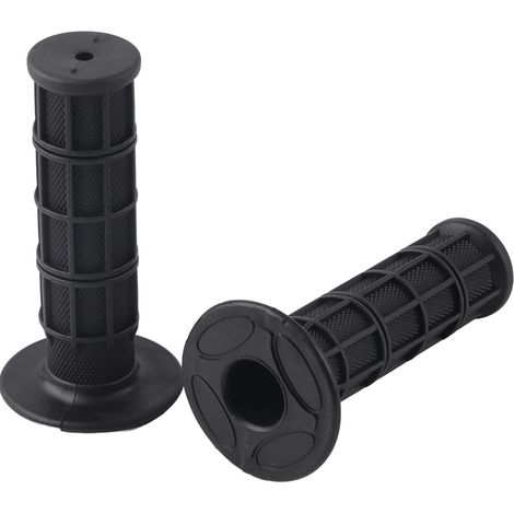 Poignées en silicone souple 22mm 7/8" pour guidon de moto cross Pit Dirt Bike - Noir (1/5)