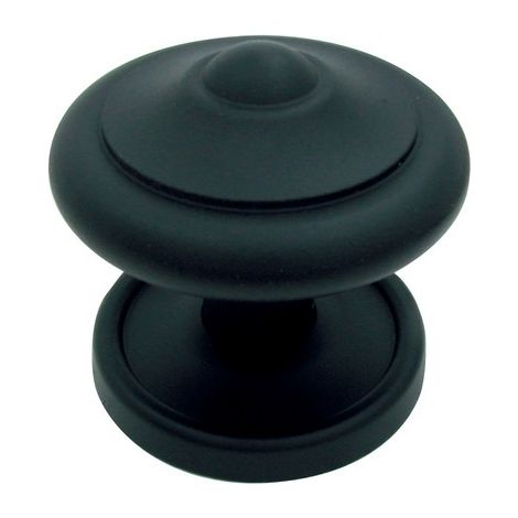 Botón de cadena francesa Ø80 mm BRIONNE negro - 1140408NR