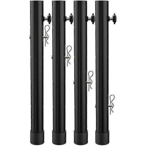 Rallonges de pieds de table pliables, adaptées aux pieds droits et courbés, réglables en hauteur, lot de 4. (1/5)