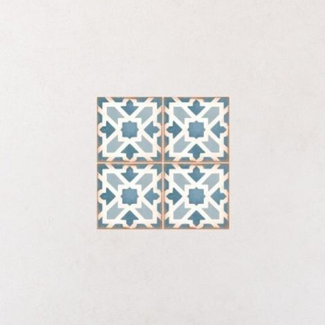 Carrelage Imitation Carreaux De Ciment 12,5x12,5 CASABLANCA Gaza (0,49m²) - Les Carreaux de Jean