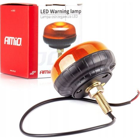 Mini faro lampeggiante di segnalazione 18 LED a vite R65 R10 12V 24V W21sb amio-02923 (1/5)