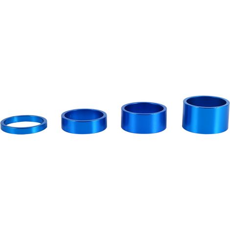 Entretoise de casque en alliage d'aluminium, 4 couleurs, 4 pièces/ensemble 5mm/10mm/15mm/20mm, tige avant de vélo, rondelle de fourche (1/4)