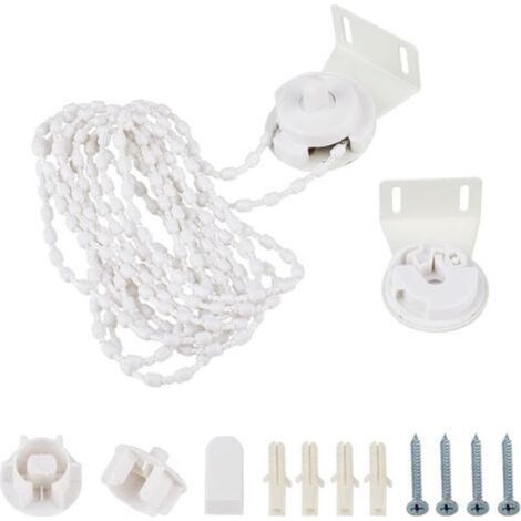 Embrayage de Store à Rouleau pour Supports de Store de Rouleau de Tube Extérieur de 38mm Matériel de Traitement de Fenêtre avec Supports en Métal, Chaîne de Perles, Vis (Blanches) (1/5)