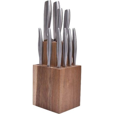 Jean Dubost Fusal Block mit 10 eleganten Edelstahlmessern