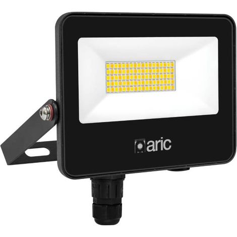 WINK 2 -Proj. Ext. IP65 IK08 noir LED 110° 30W CCT 3-4000K 3300lm,connect IP68 ARIC 51316 (1/5)