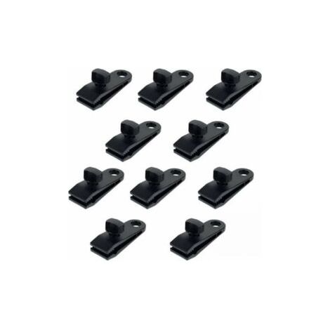 10 Pcs Plastic Tent Clips Tarp Clips Multifunctional Secure Clamps for Nylon Tents Tarp Clamps for Camping, Tarpaulins, Caravan, Garden Shade Cloth (1/5)