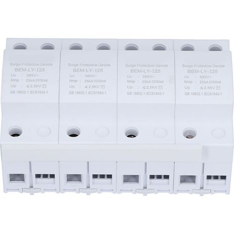 Dispositif de protection contre les surtensions BEMLYI25 : conception modulaire, parafoudre pour éviter les coups de foudre 220 V/385 V (1/5)