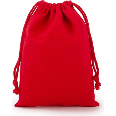 Set mit 10 Tragetaschen, 7 x 10 cm, Geschenktüten aus Baumwolle mit Kordelzug, für Geburtstage, Hochzeitsgeschenke und Schmuck. (Leuchtend rot) (1/5)