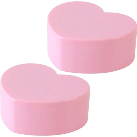 Boîte à Bijoux de Cœur Rose 2 Pièces, Pp, Double Couche (1/5)